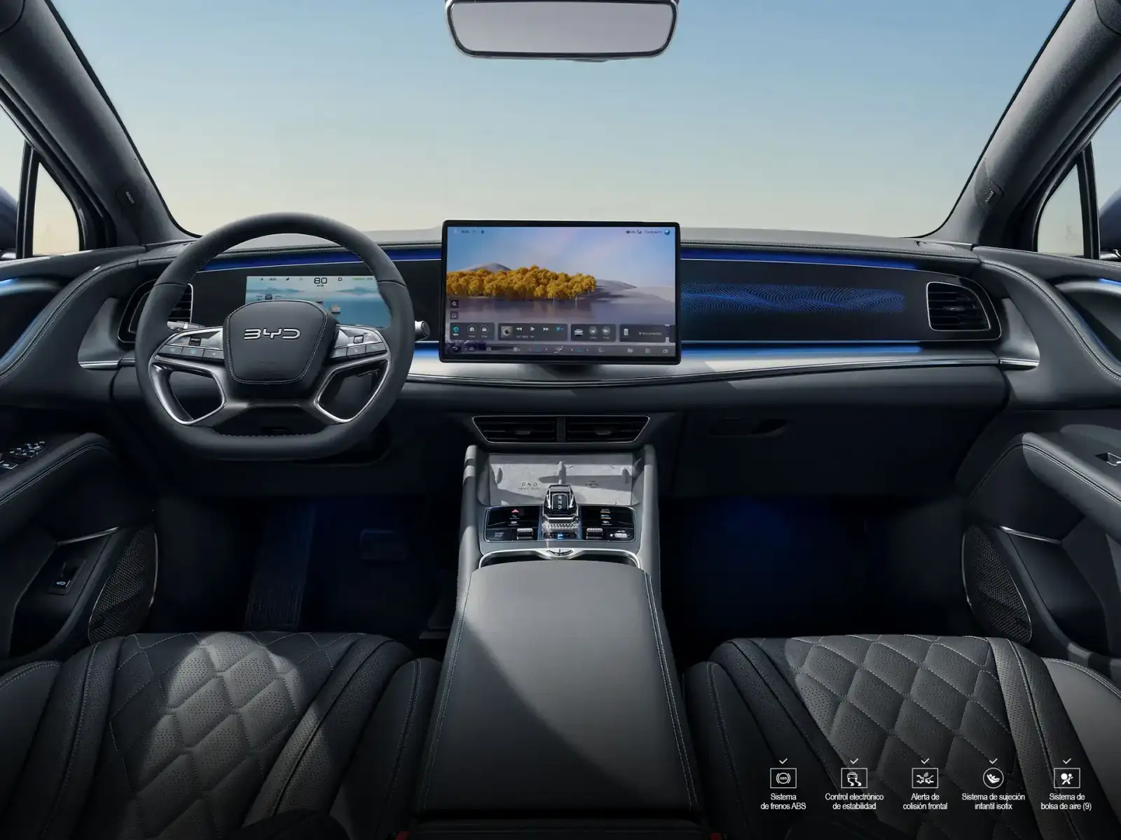 Interior del BYD Sealion 7